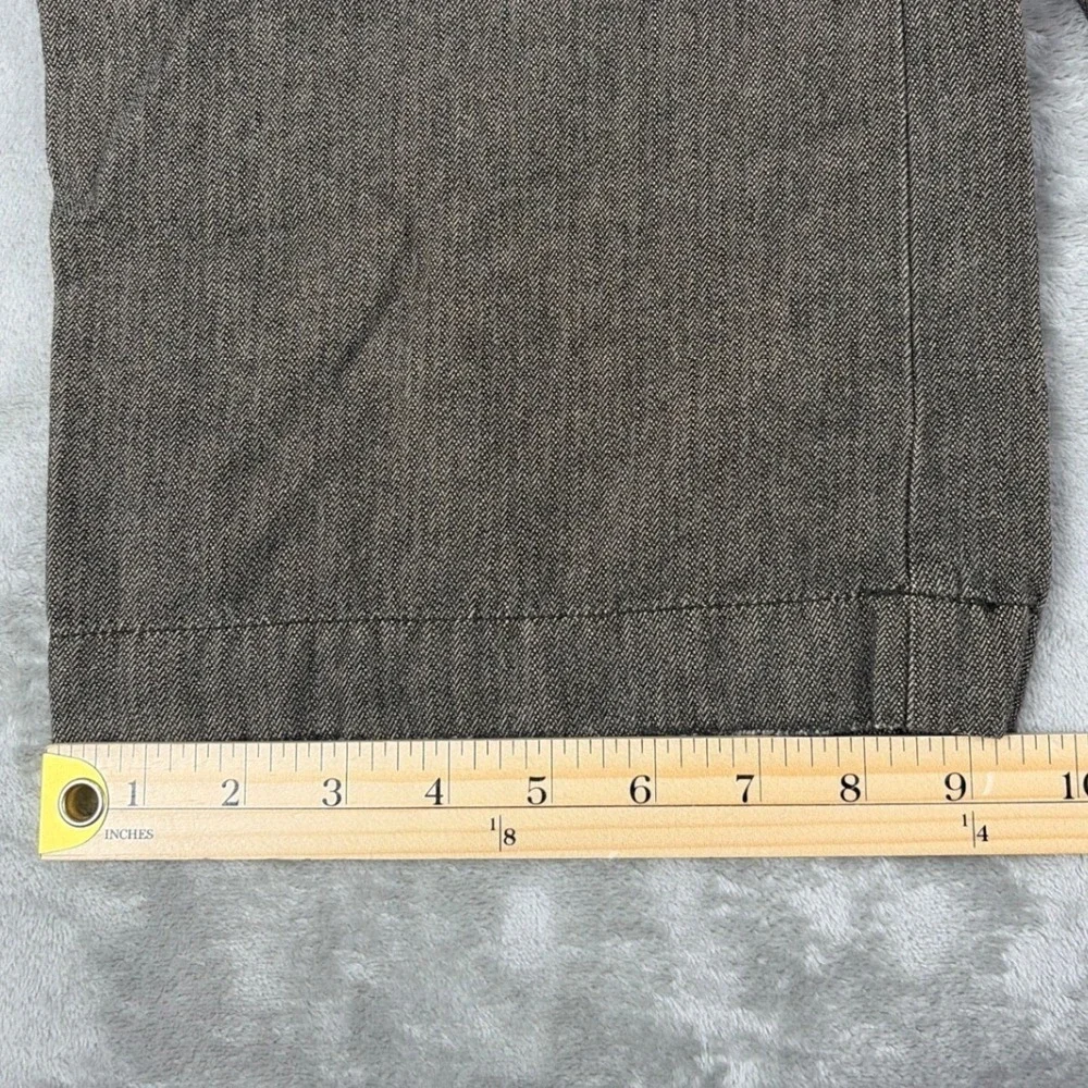 Old Navy Brand Loose Khakis Mens 32x30 Brown Textured Cotton Relaxed Pants NEW